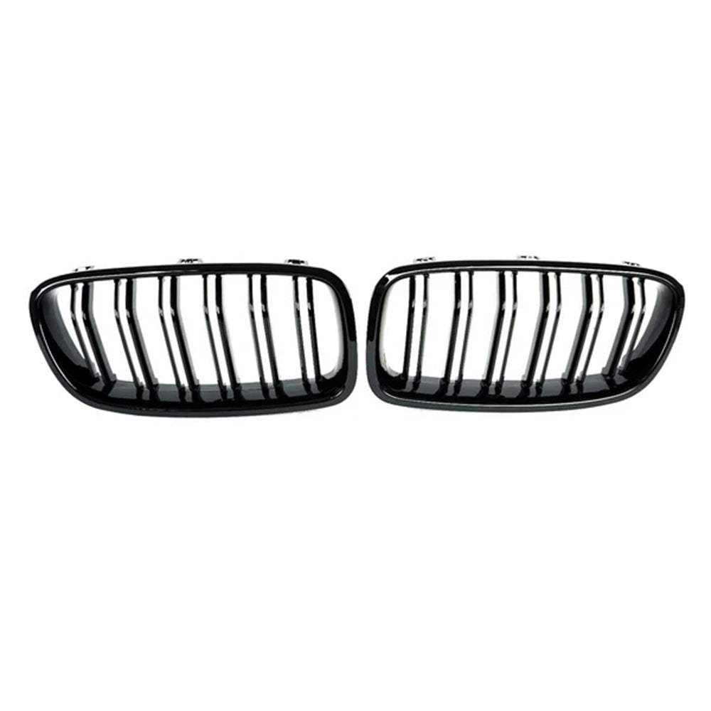 BMW F30 Dual Slat Front Grilles Gloss Black 2013 - 2018