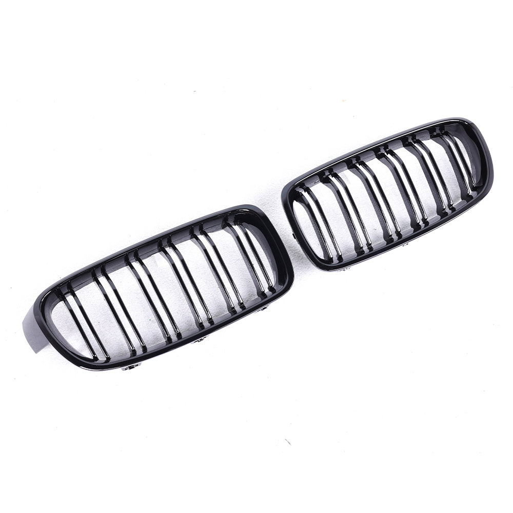 BMW F30 Dual Slat Front Grilles Gloss Black 2013 - 2018