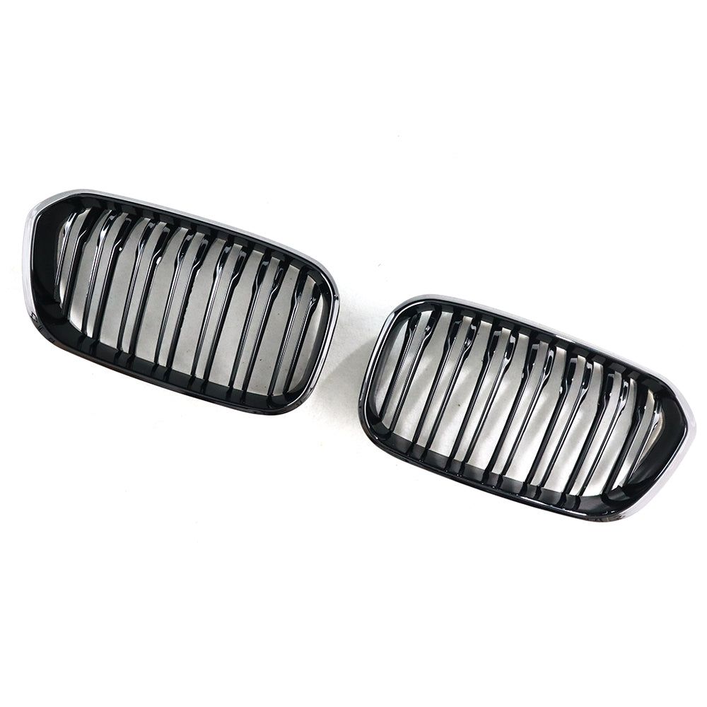BMW F20/F21 Dual Slat Front Grilles Gloss Black 2015 - 2019