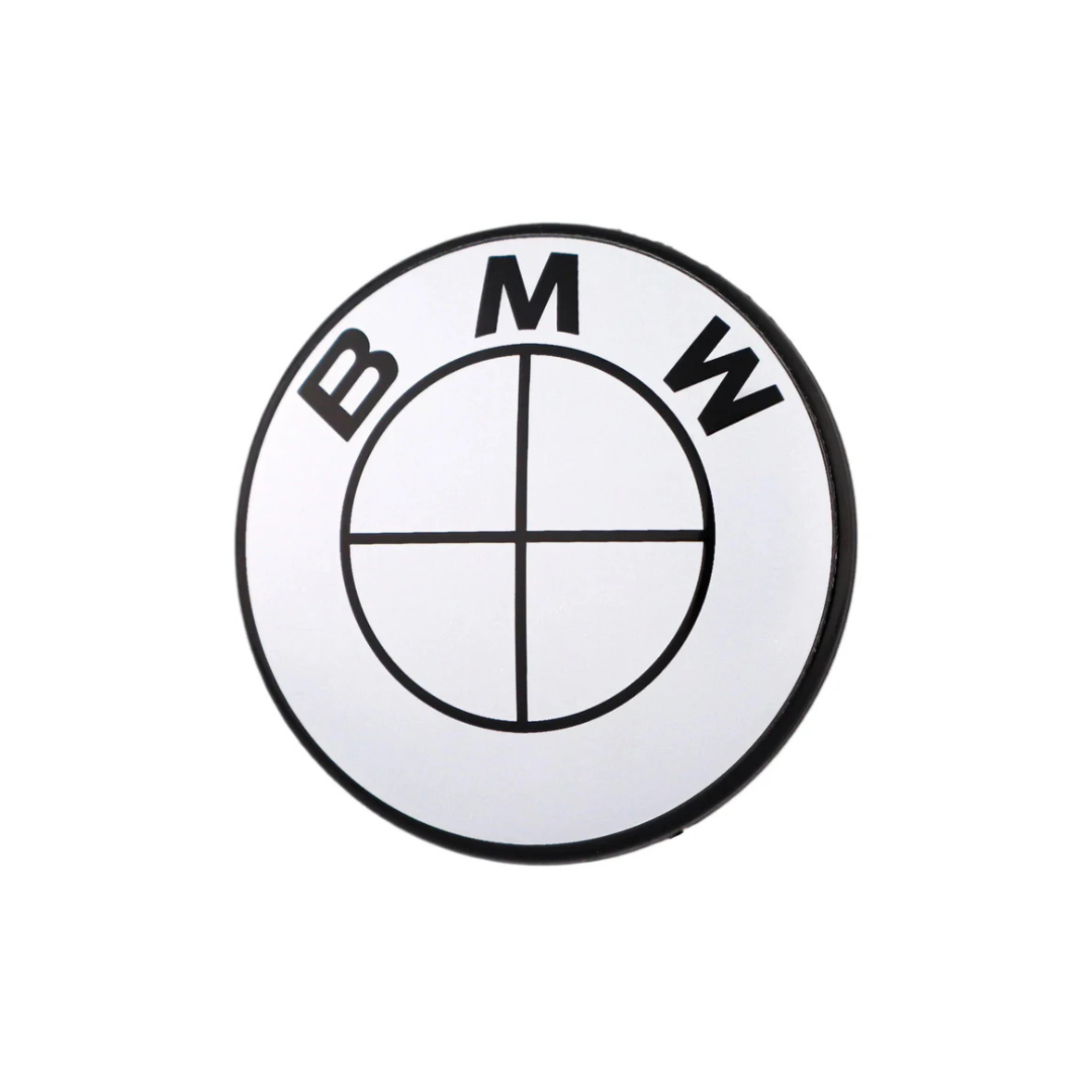BMW White Emblem Badge