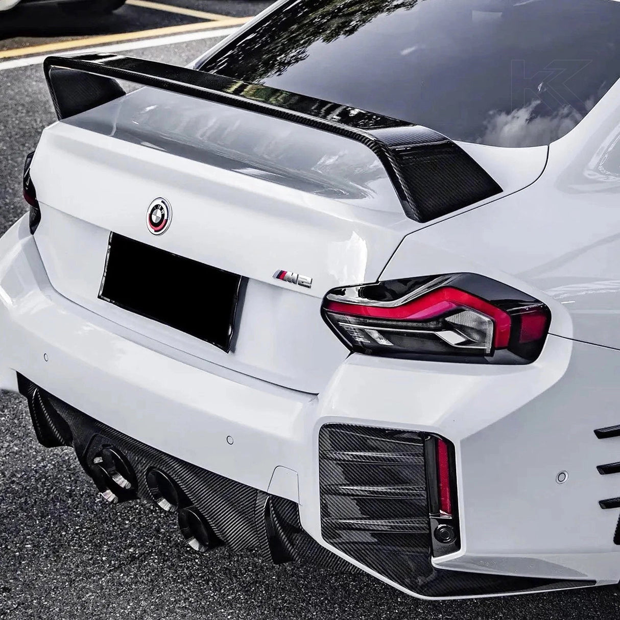 BMW M Performance Rear Bumper Side Carbon Fibre Trim G87 M2 2023+