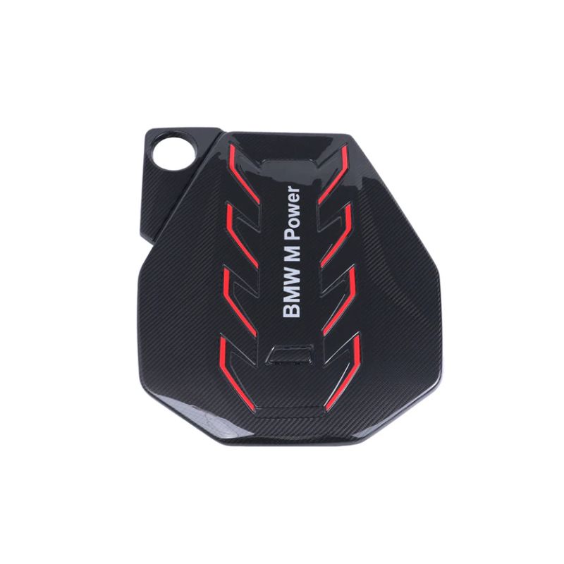 BMW OEM Front Engine Cover Red Line Dry Carbon G90 M5 2024+