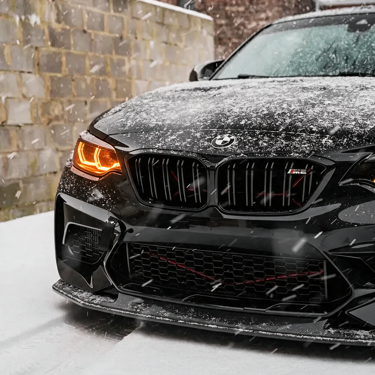BMW F87 M2 F22 Amber DRL Kit - snow shot