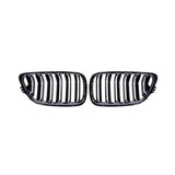 BMW F22/F23 Dual Slat Front Grilles Gloss Black 2014 - 2019