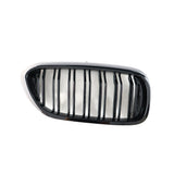 BMW G30 Dual Slat Front Grilles Gloss Black 2017 - 2020