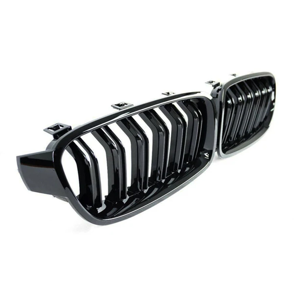 BMW F30 Dual Slat Front Grilles Gloss Black 2013 - 2018