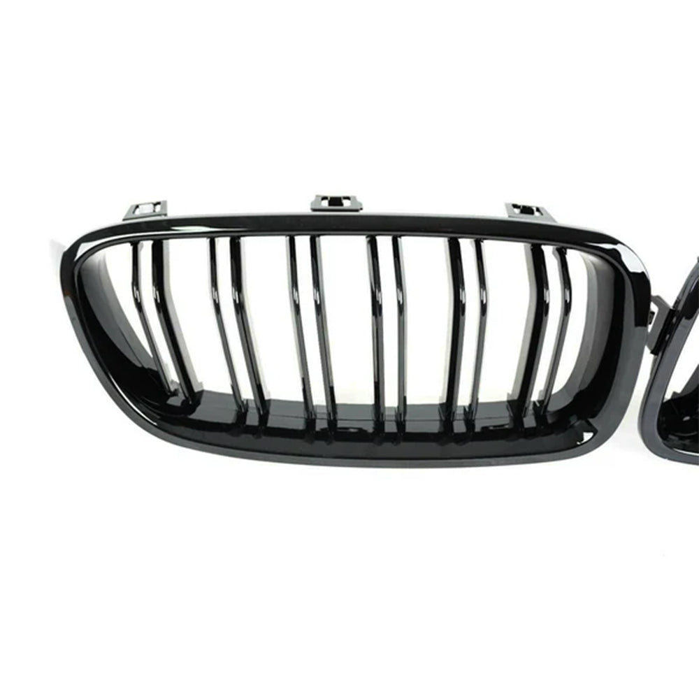 BMW F30 Dual Slat Front Grilles Gloss Black 2013 - 2018