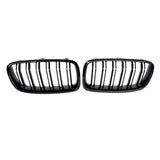 BMW F30 Dual Slat Front Grilles Gloss Black 2013 - 2018