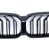 BMW G30 LCI Dual Slat Front Grilles Gloss Black 2020 - 2023