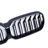 BMW G30 LCI Dual Slat Front Grilles Gloss Black 2020 - 2023