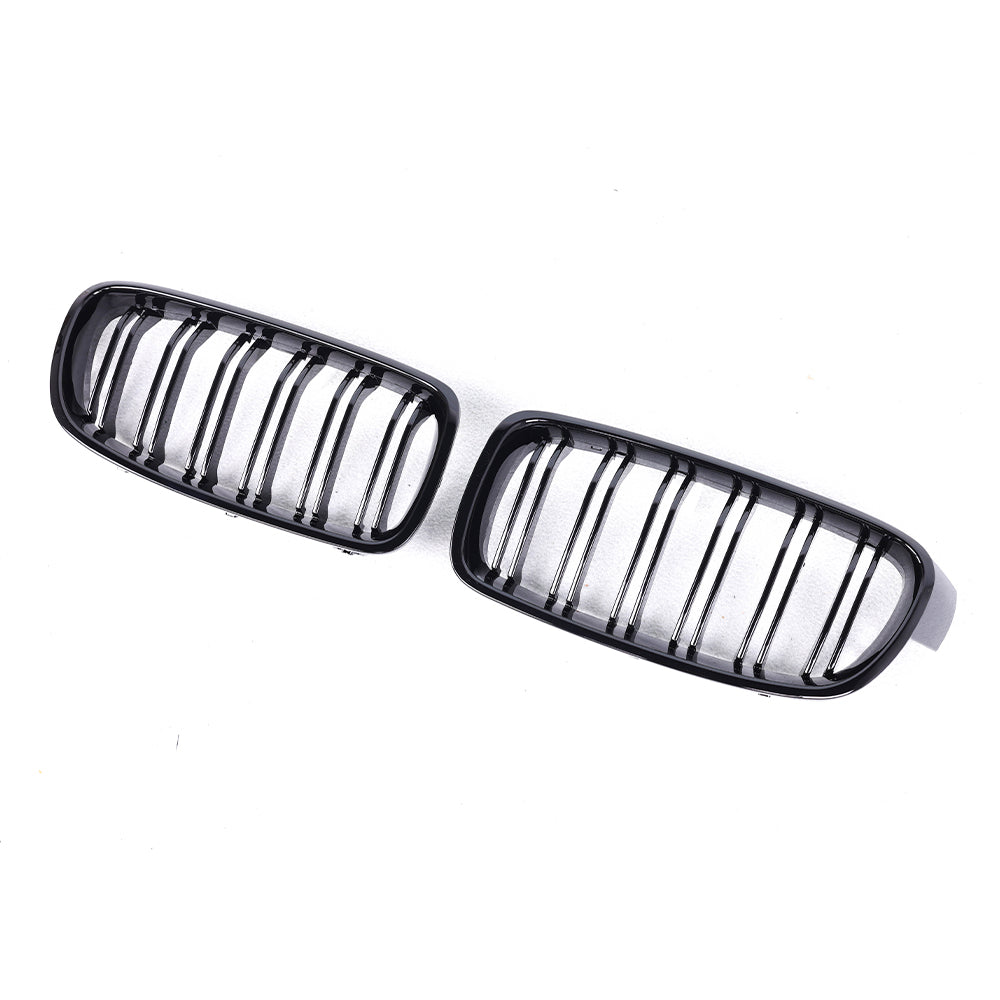 BMW F30 Dual Slat Front Grilles Gloss Black 2013 - 2018