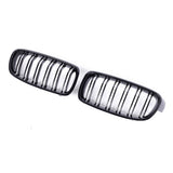 BMW F30 Dual Slat Front Grilles Gloss Black 2013 - 2018