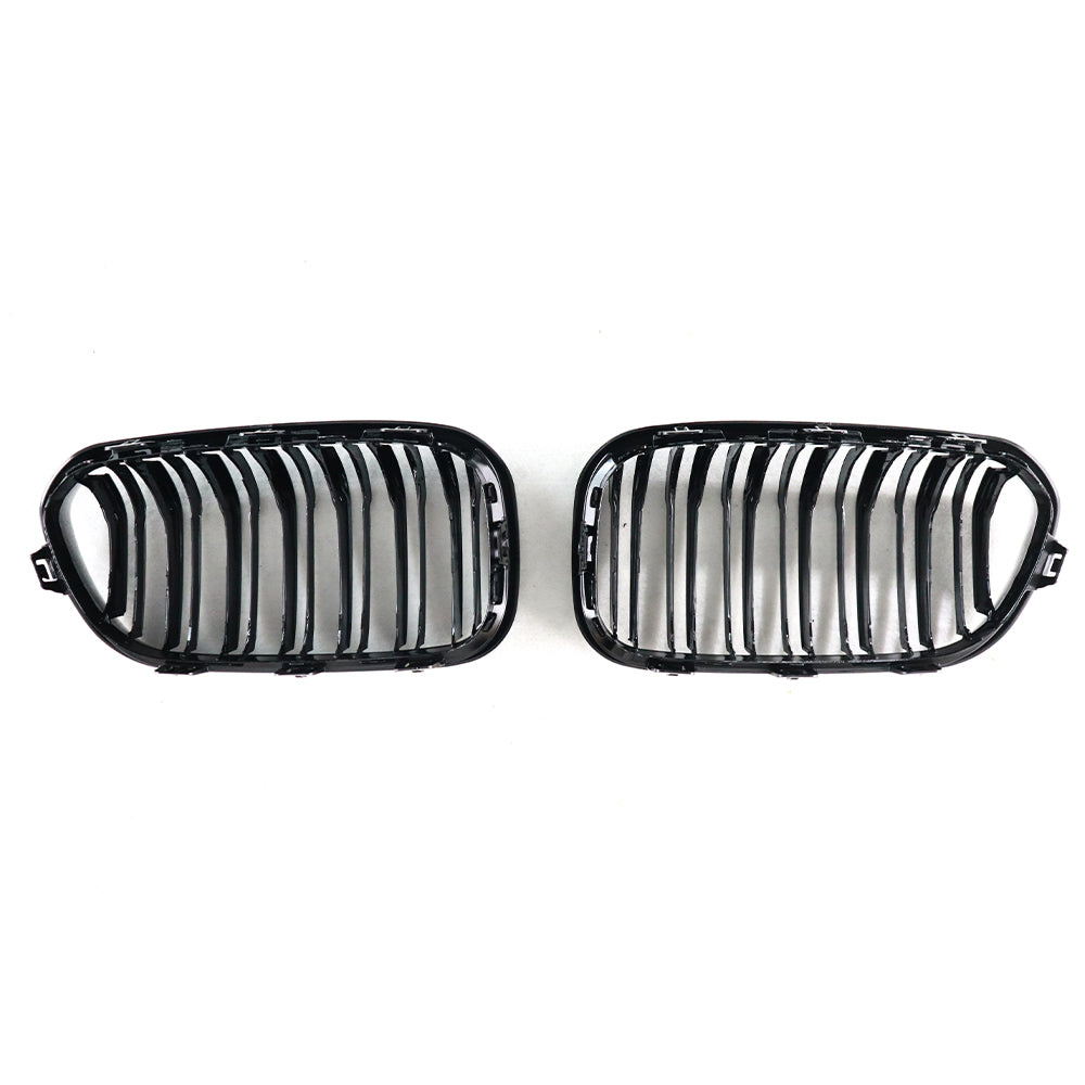BMW F20/F21 Dual Slat Front Grilles Gloss Black 2015 - 2019