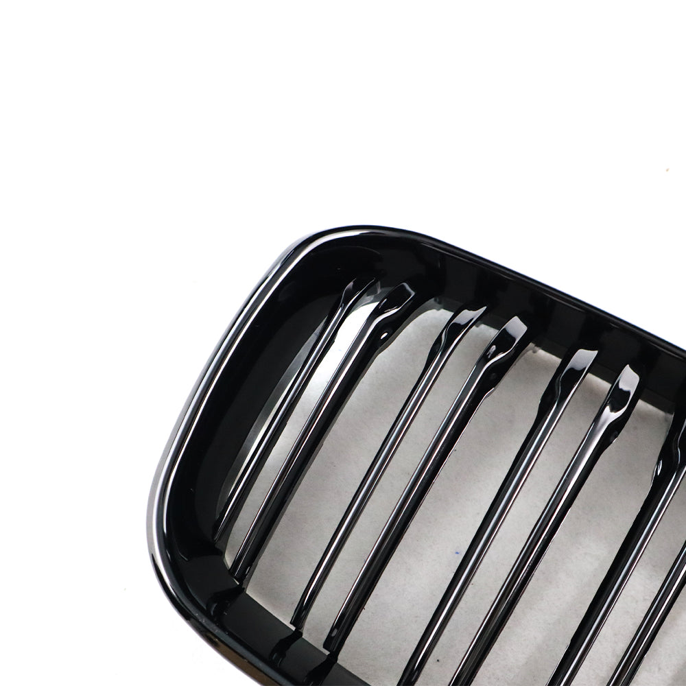BMW F20/F21 Dual Slat Front Grilles Gloss Black 2015 - 2019