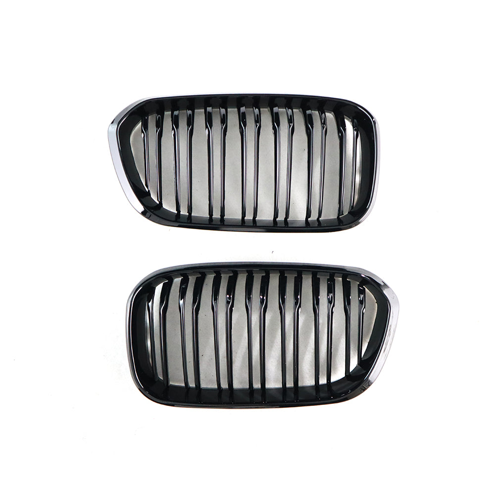 BMW F20/F21 Dual Slat Front Grilles Gloss Black 2015 - 2019