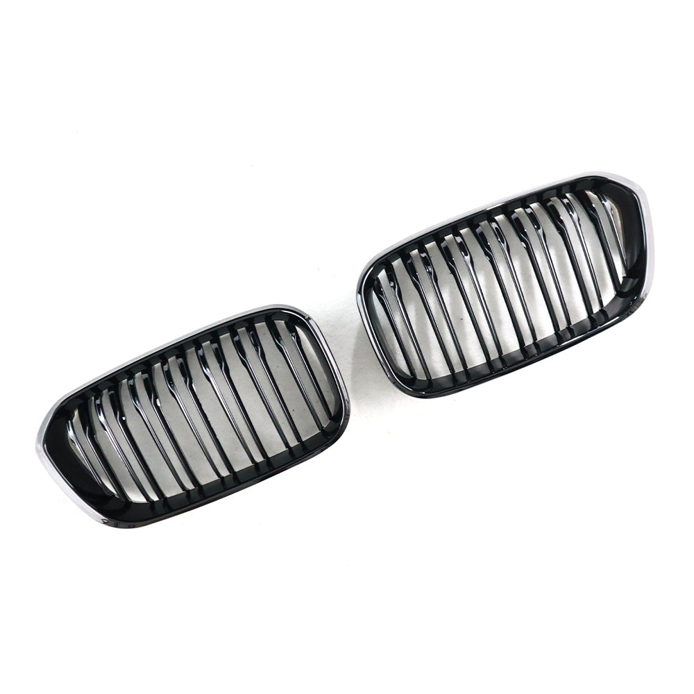 BMW F20/F21 Dual Slat Front Grilles Gloss Black 2015 - 2019