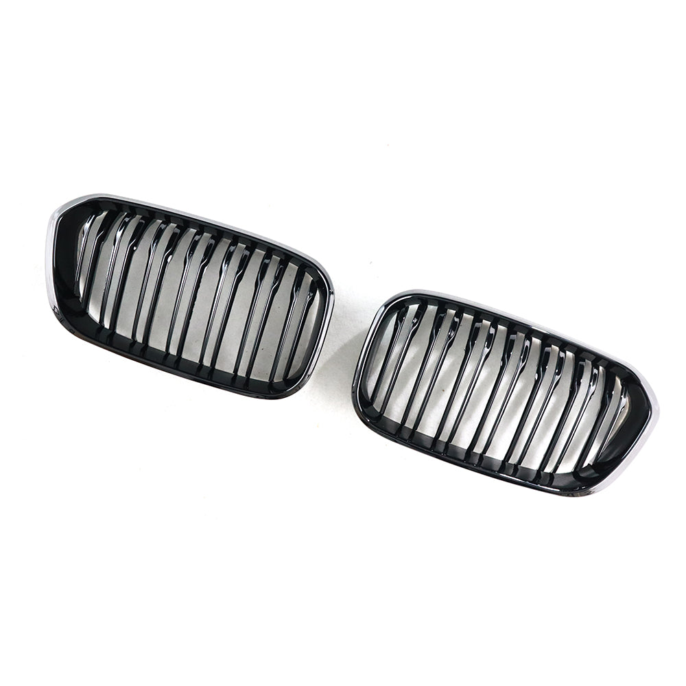 BMW F20/F21 Dual Slat Front Grilles Gloss Black 2015 - 2019