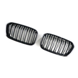 BMW F20/F21 Dual Slat Front Grilles Gloss Black 2015 - 2019