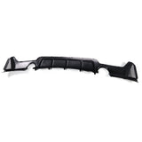 BMW MP Style Rear Diffuser Dual Gloss Black F32/F33/F36 2013 - 2020