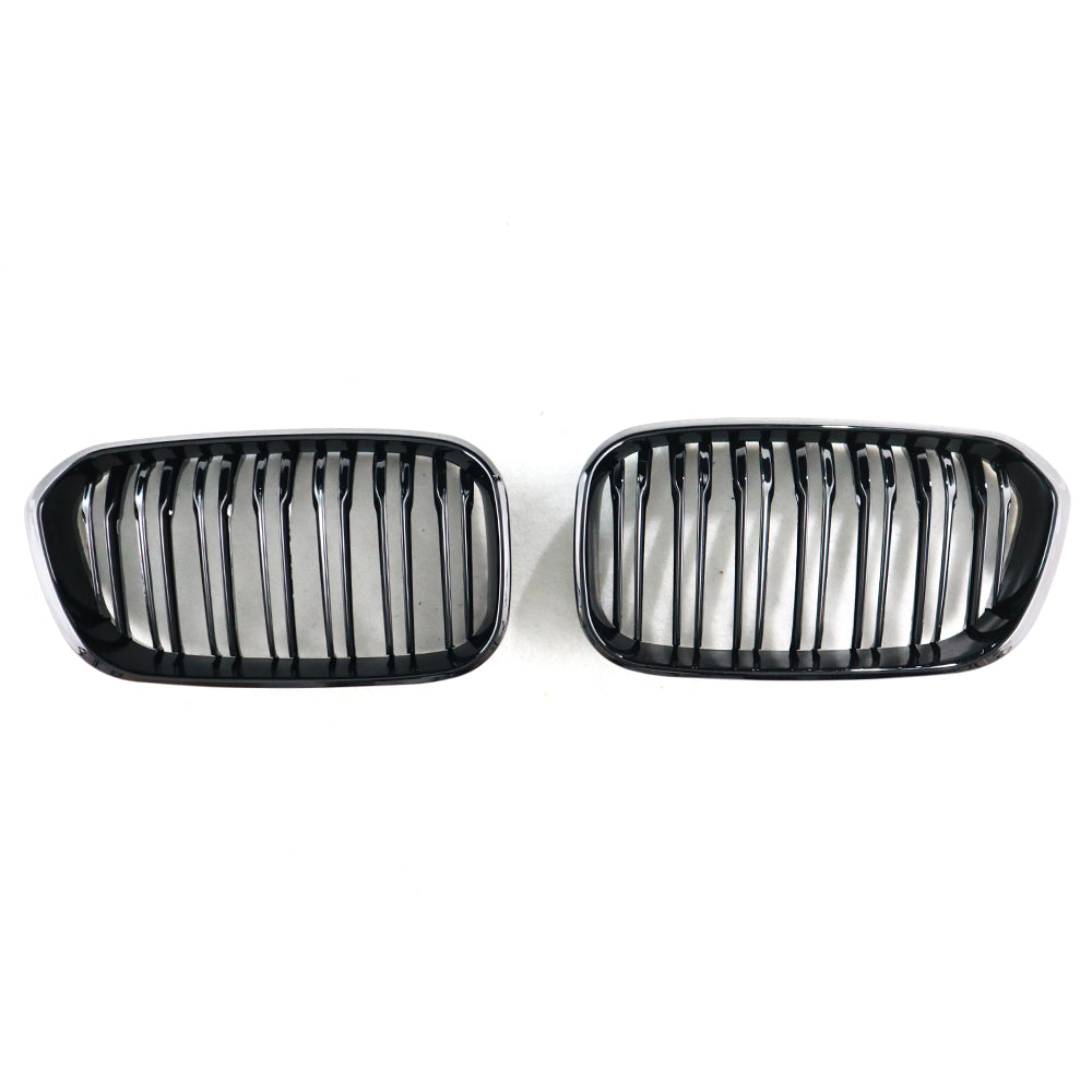 BMW F20/F21 Dual Slat Front Grilles Gloss Black 2015 - 2019