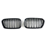 BMW F20/F21 Dual Slat Front Grilles Gloss Black 2015 - 2019