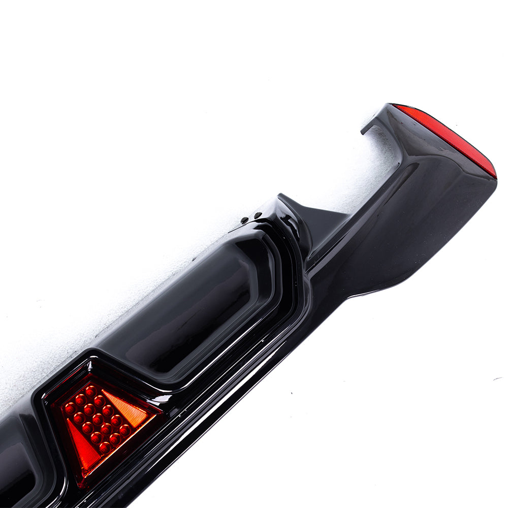 BMW G30 CS Style Rear Diffuser with LED Gloss Black 2017 - 2023