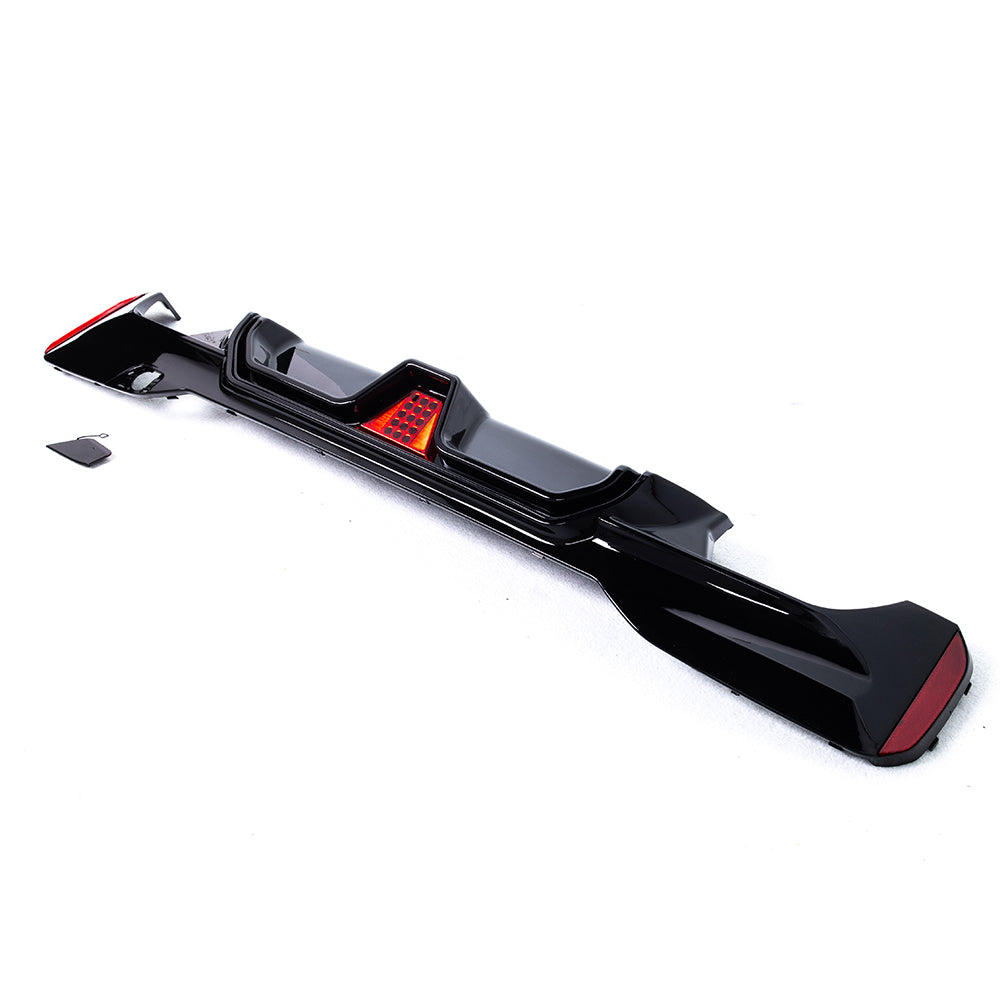 BMW G30 CS Style Rear Diffuser with LED Gloss Black 2017 - 2023