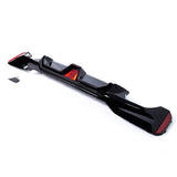 BMW G30 CS Style Rear Diffuser with LED Gloss Black 2017 - 2023