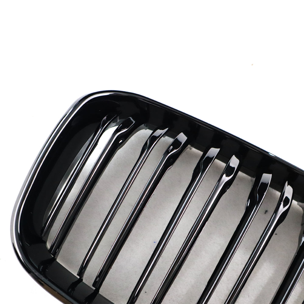 BMW F20/F21 Dual Slat Front Grilles Gloss Black 2015 - 2019