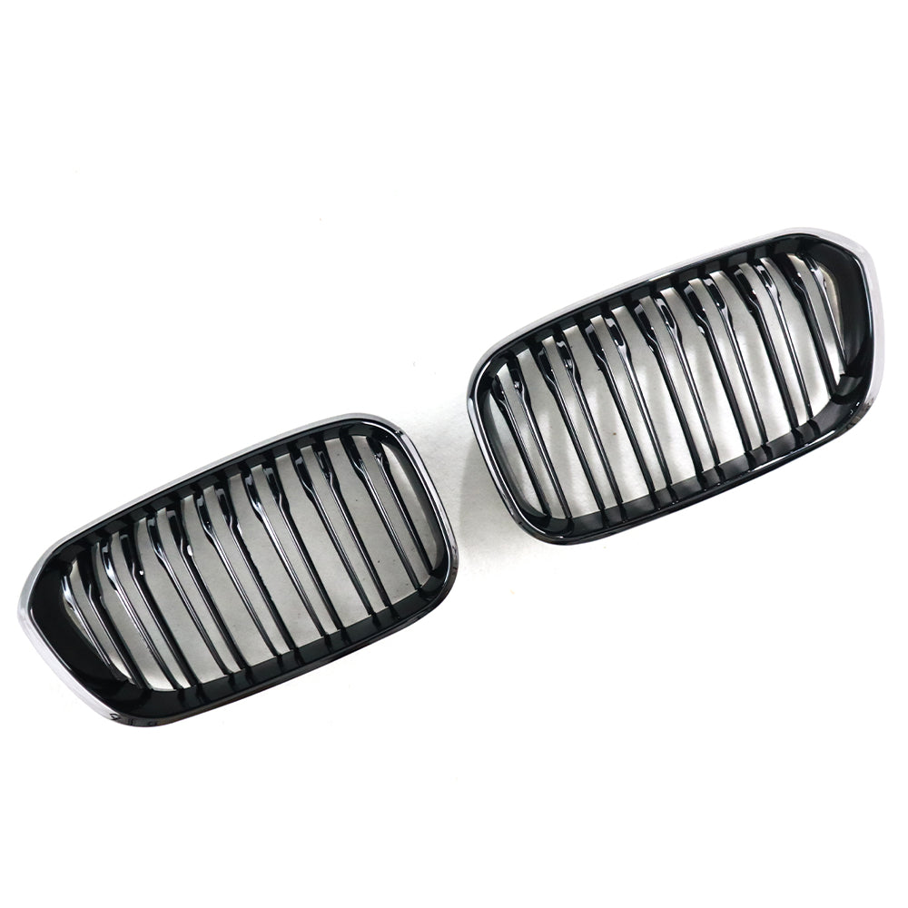 BMW F20/F21 Dual Slat Front Grilles Gloss Black 2015 - 2019