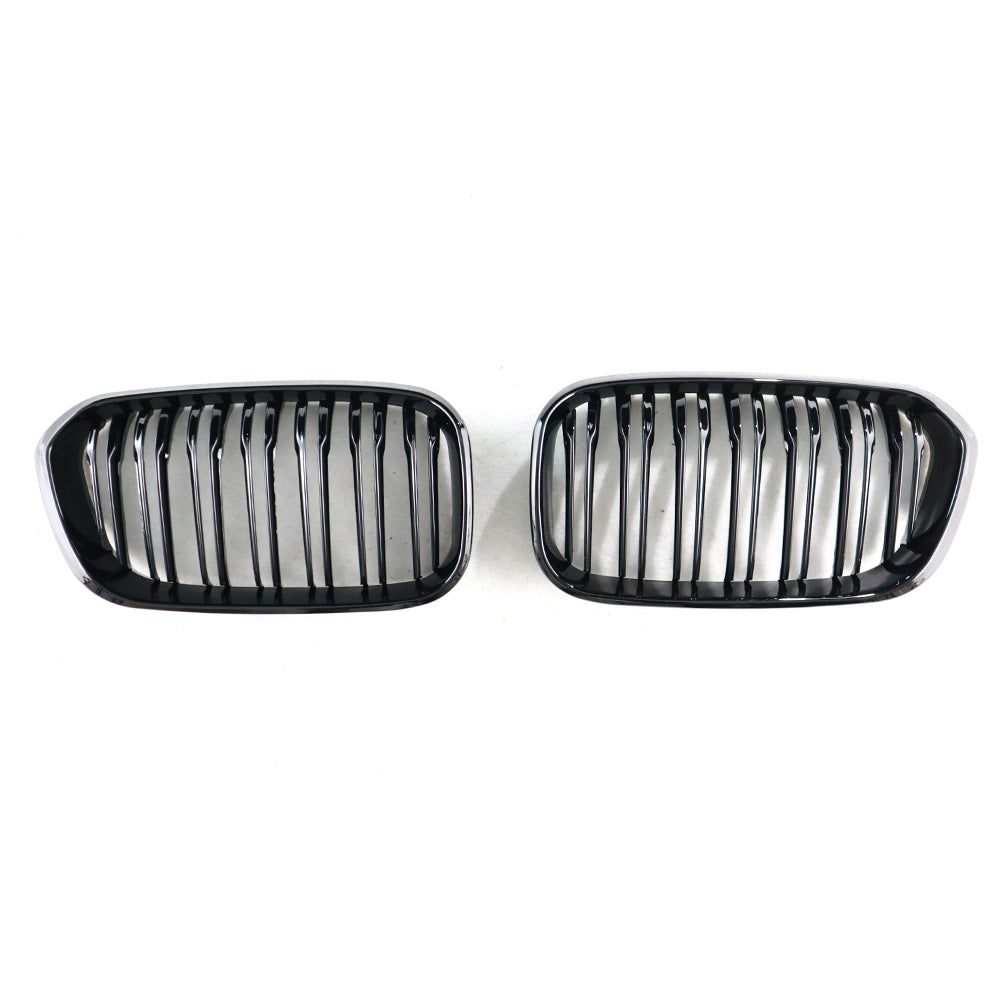 BMW F20/F21 Dual Slat Front Grilles Gloss Black 2015 - 2019