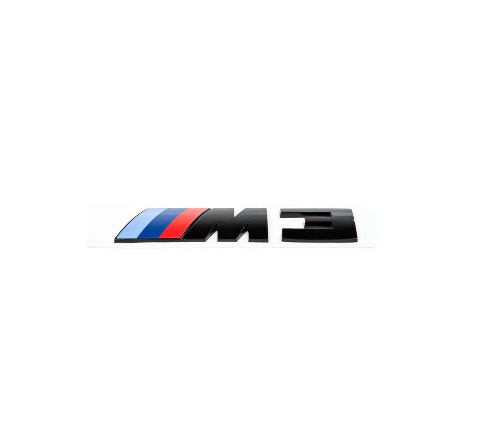 BMW M3 Badge Gloss Black Trunk Emblem F80 M3 2014-2018