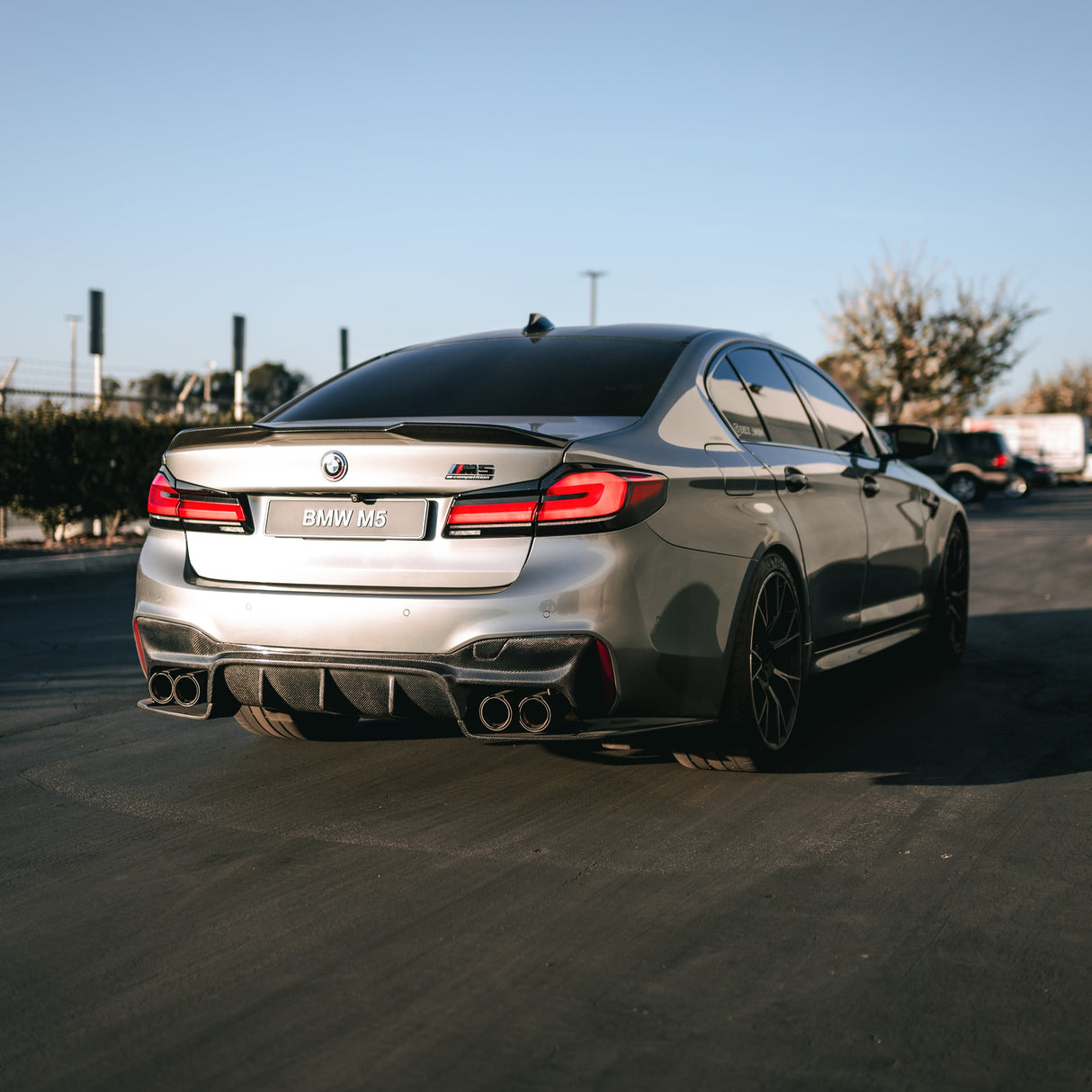 BMW 3D Carbon Fibre Rear Diffuser F90 M5 / G30 5 Series 2017-2023