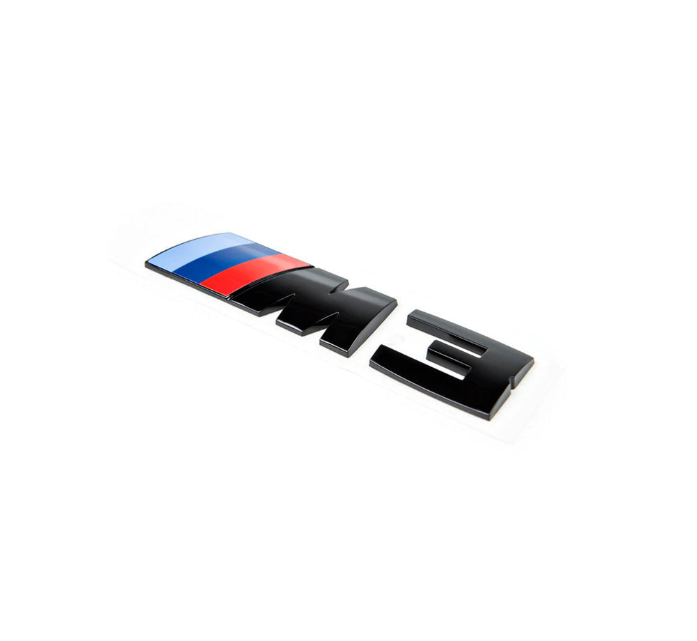 BMW M3 Badge Gloss Black Trunk Emblem F80 M3 2014-2018