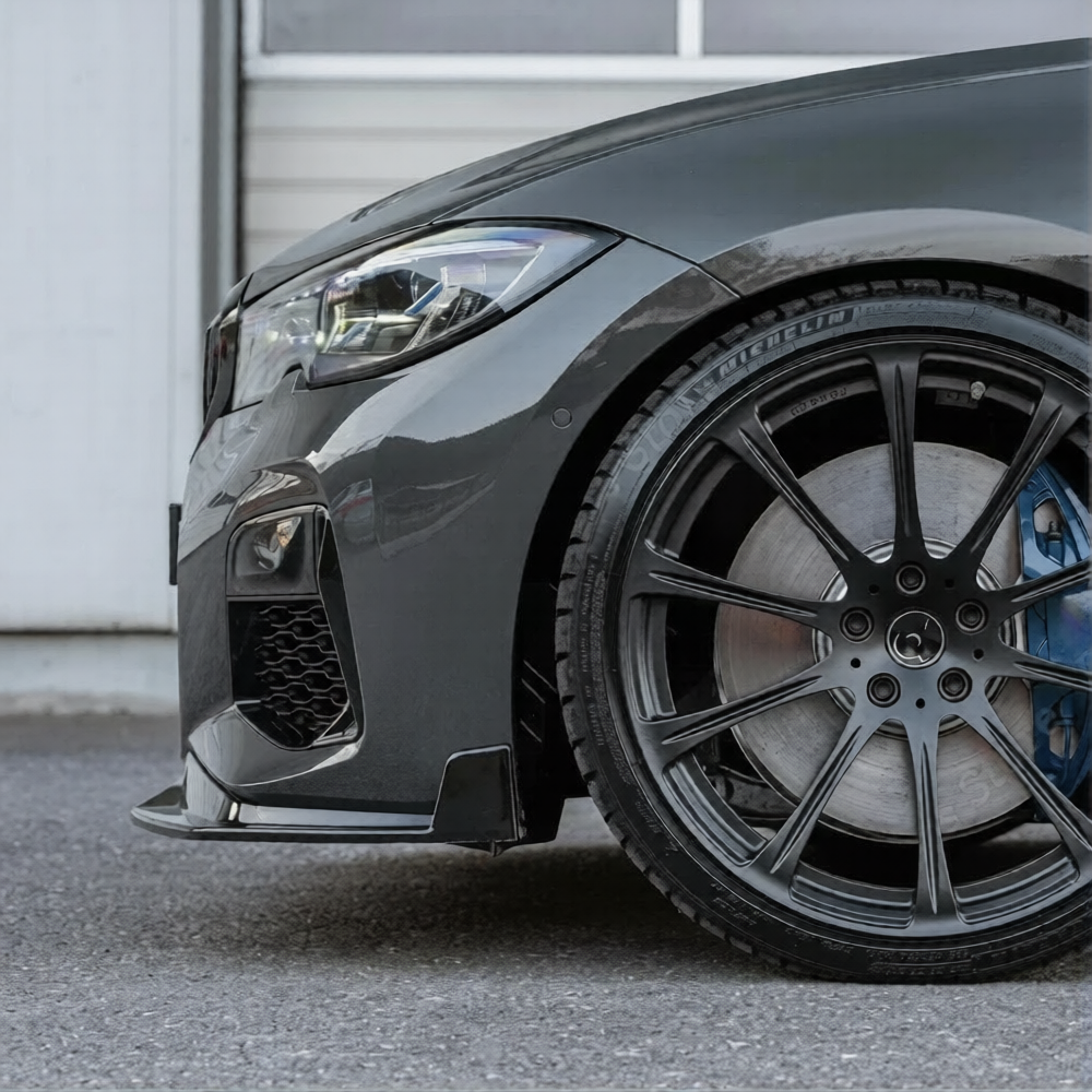 BMW G20 MP Style Front Lip Gloss Black 2019 - 2022