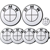 BMW White Emblem Badge