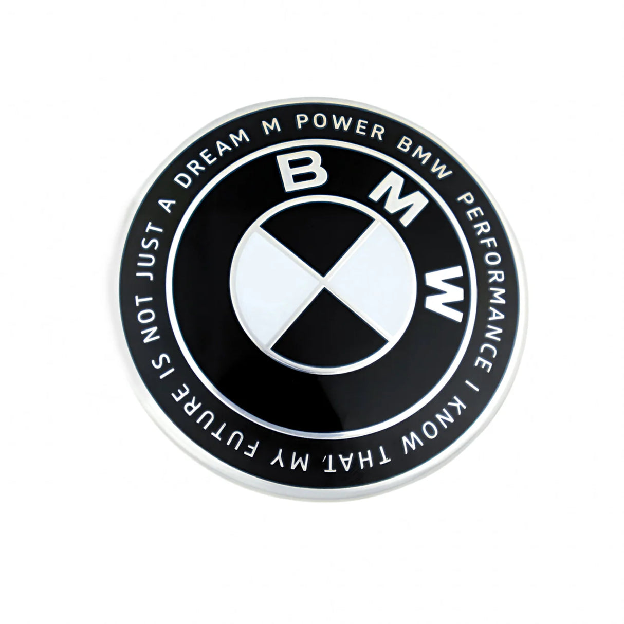 BMW 50TH Anniversary Emblem Badges - Black & White