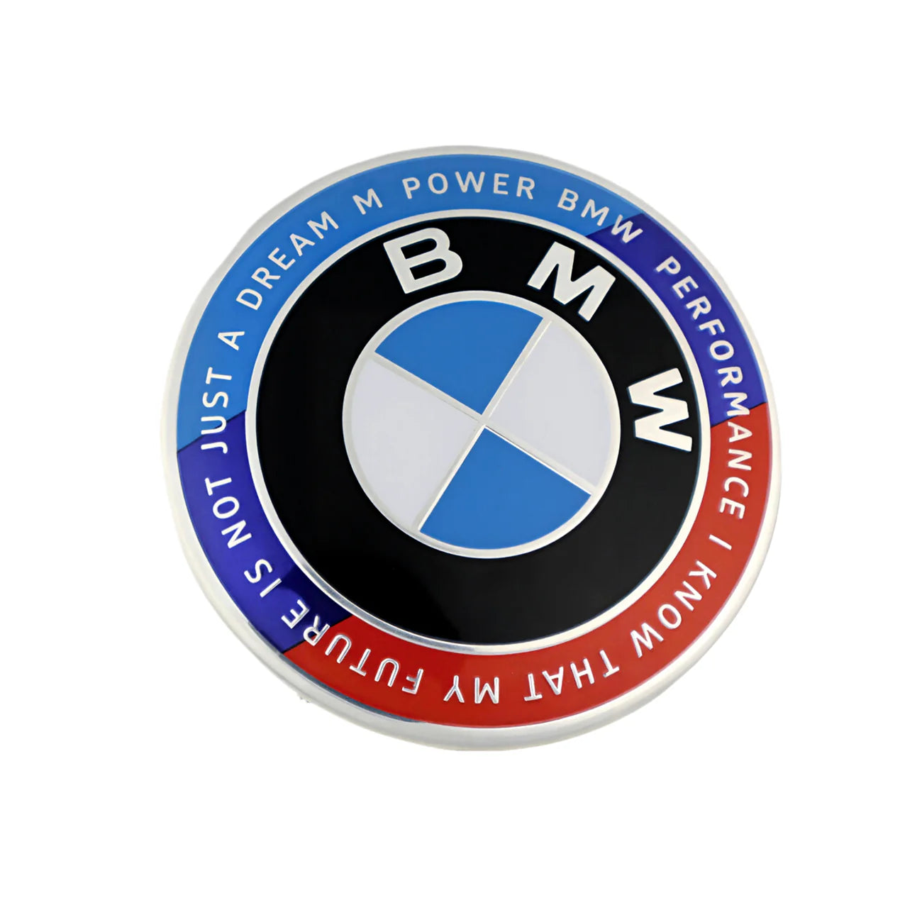 BMW 50TH Emblem Badge - Blue & Red