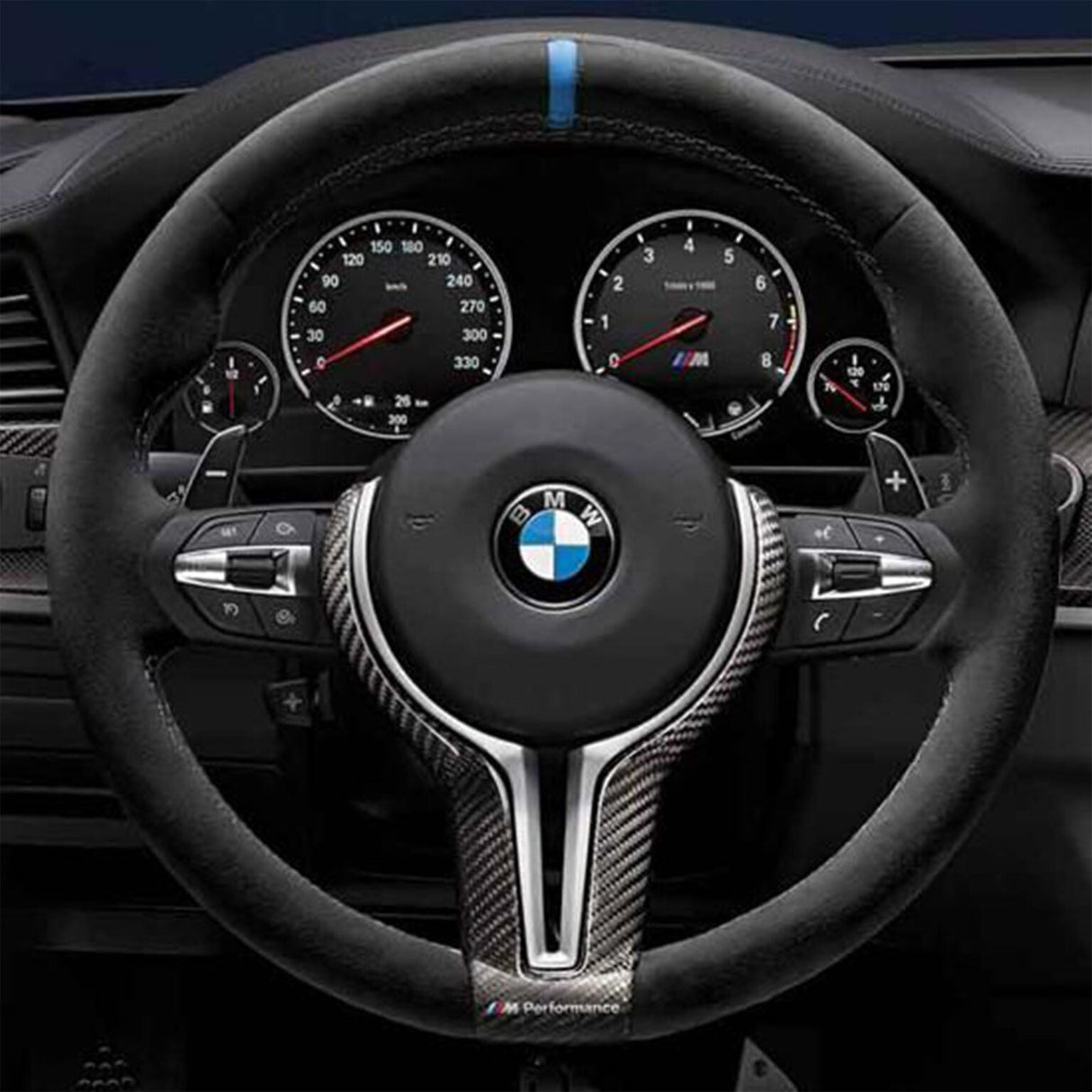 BMW M Performance Style V2 Alcantara Steering Wheel - F Series