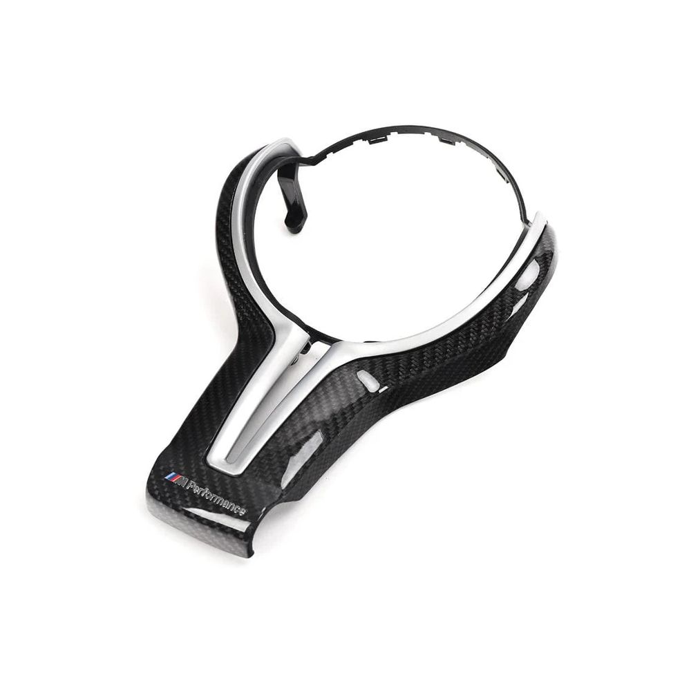BMW M Performance Style Carbon Fibre Steering Wheel Trim - F Series