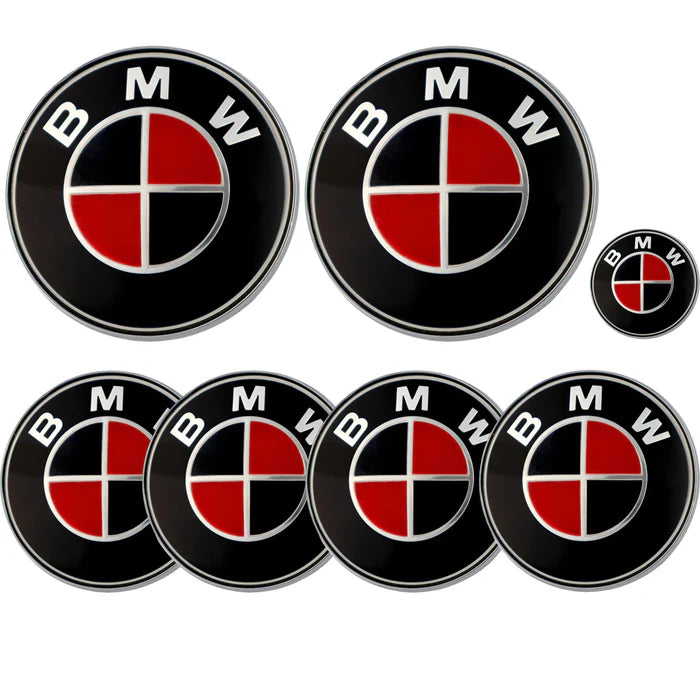 BMW Badge - Red & Black