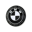 BMW 50TH Anniversary Emblem Badges - Black & White