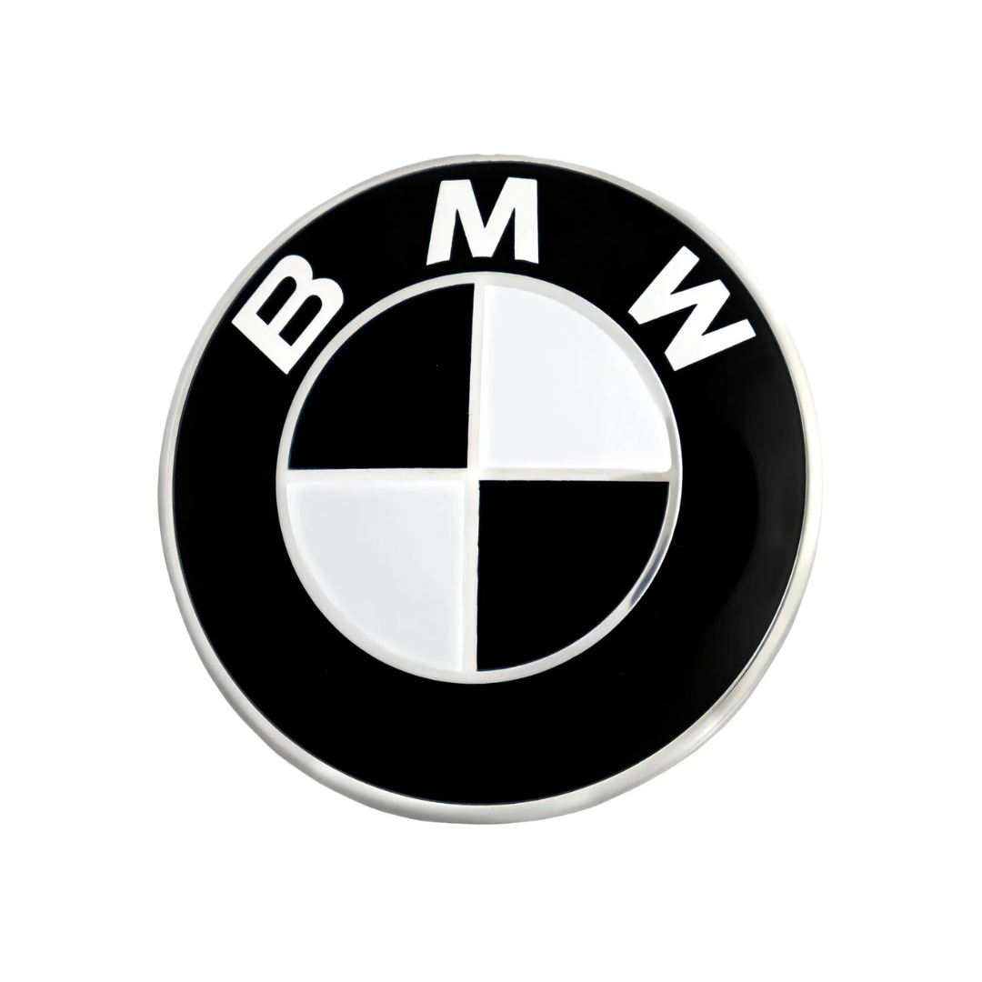 BMW Emblem Badge - Black & White
