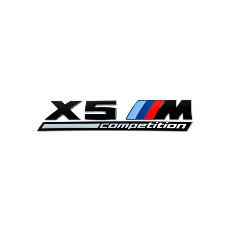 BMW Gloss Black Trunk Emblem F95 X5M Competition 2020-2023