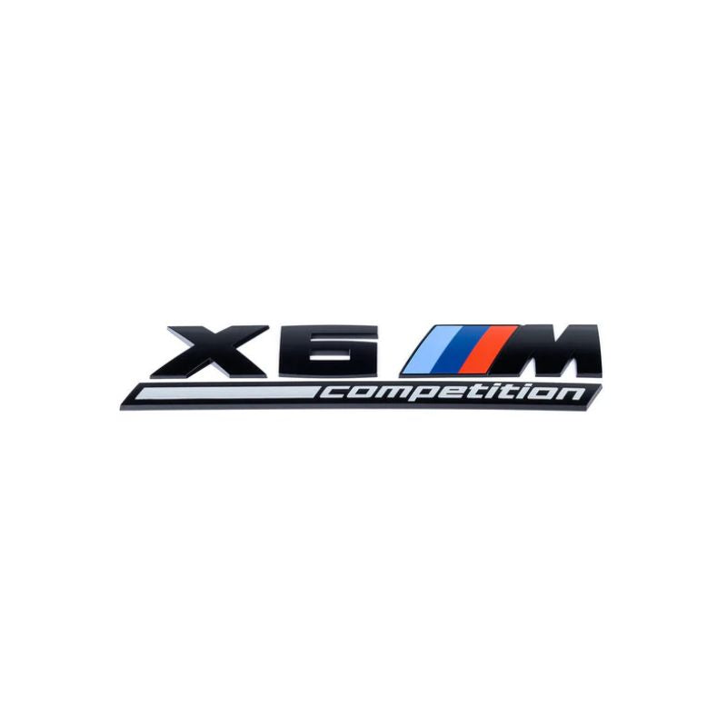 BMW Gloss Black Trunk Emblem F96 X6M Competition 2020-2023