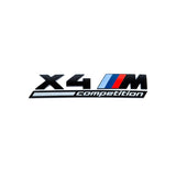 BMW Gloss Black Trunk Emblem F98 X4M Competition 2020+