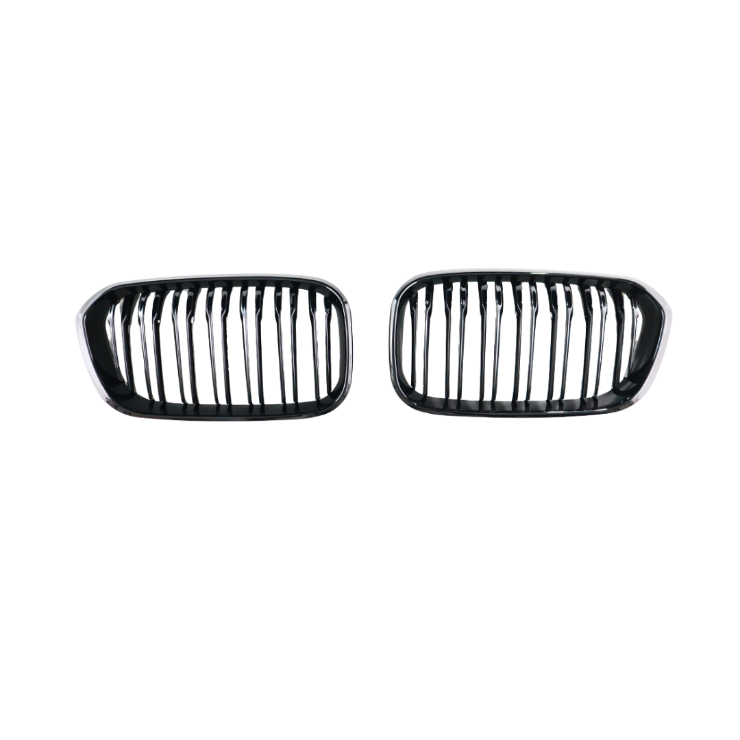 BMW F20/F21 Dual Slat Front Grilles Gloss Black 2015 - 2019
