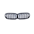 BMW G30 LCI Dual Slat Front Grilles Gloss Black 2020 - 2023