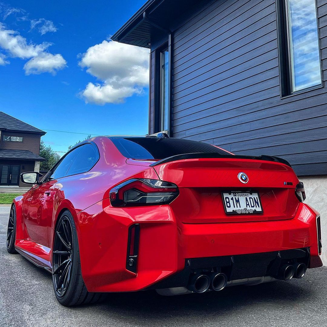 BMW V Carbon Fibre Trunk Spoiler G87 M2 / G42 2 Series 2022+
