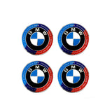 BMW 50TH Anniversary V2 Floating Wheel Centre Cap Set